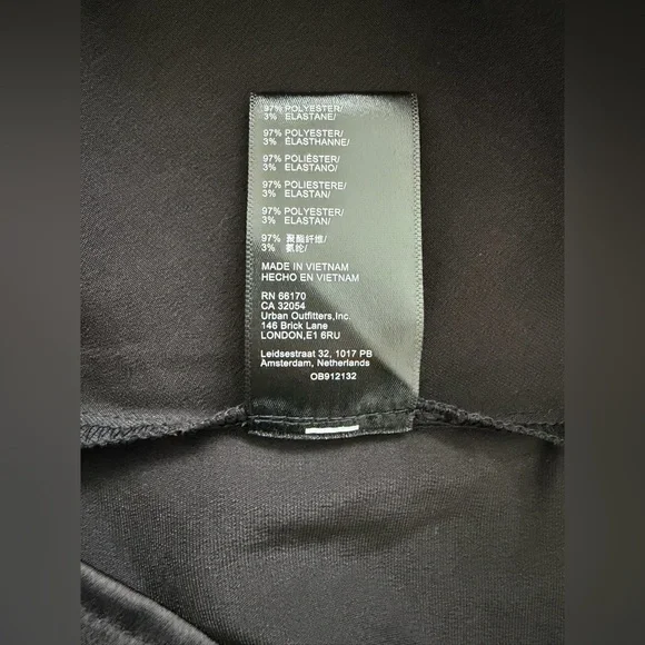 Urban Outfitters Black Cowl Slip Mini Dress - Picture 6 of 7